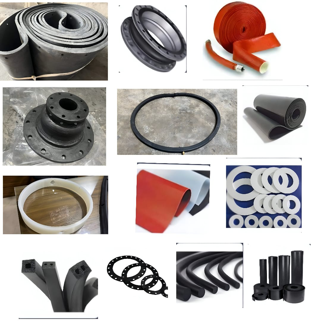Advanced industrial rubber manufacturing facility showing precision equipment and quality control processes for automotive EPDM silicone neoprene production